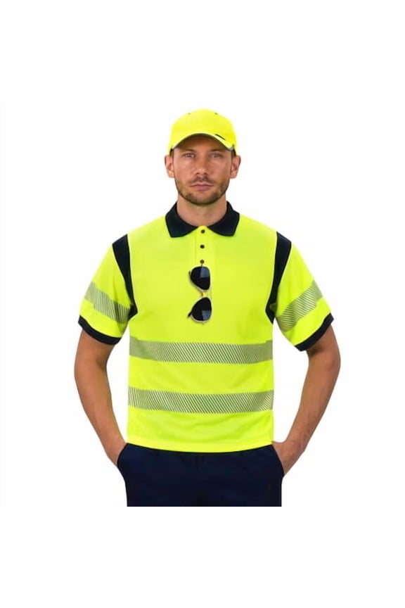 high visibility Reflective Safety Polo Shirts security Polo Shirt