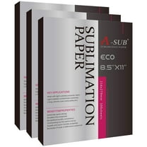A-SUB 300 Sheets 8.5x11 Inch Sublimation Paper for Inkjet Sublimation Ink Printers, 125g Sublimation Paper Heat Transfer