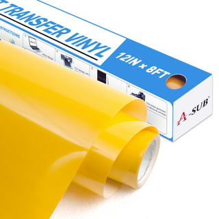 20′′ x 25yd PU Lemon Yellow HTV Heat Transfer Vinyl Roll DP14