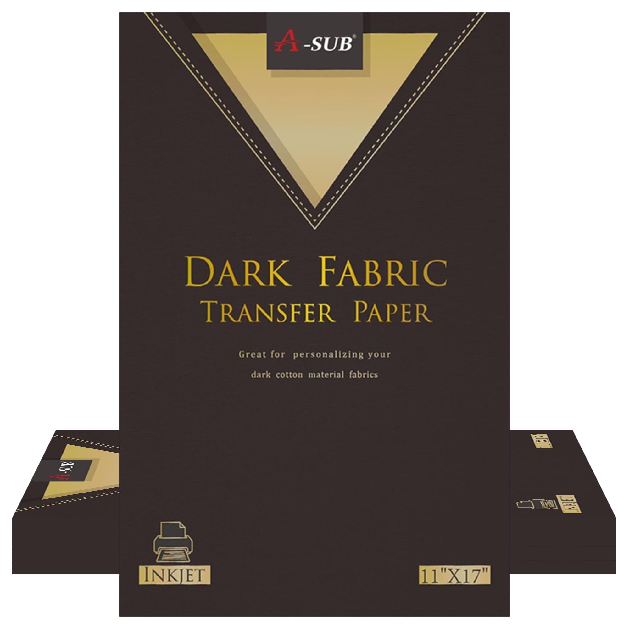 ASUB Inkjet Printable Heat Transfer Vinyl Sheets 11x17 30 Sheets, Iron