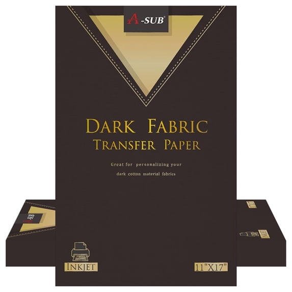 ASUB Inkjet Printable Heat Transfer Vinyl Sheets 11x17 30 Sheets, Iron
