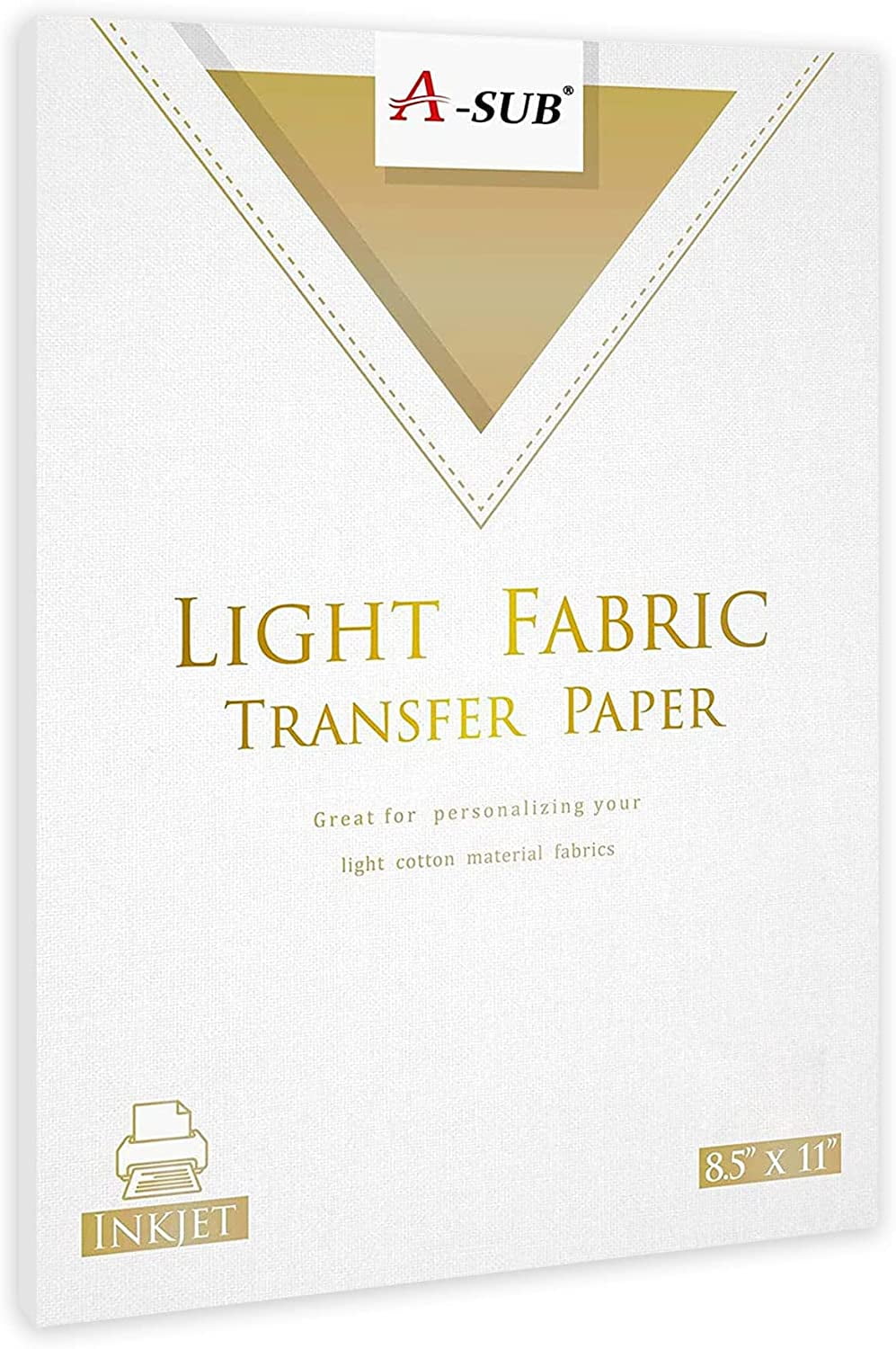 Heat Transfer Paper Laser Iron-On Free Style Self Weed Light fabric 50  Sheets A4