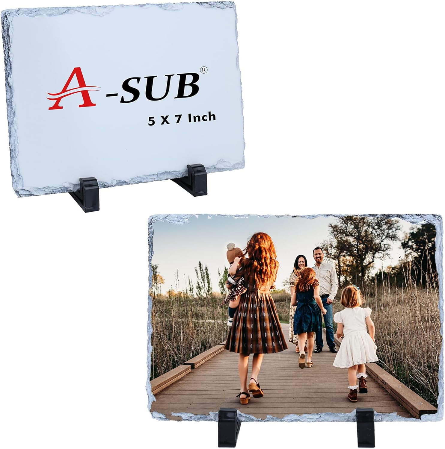 MR.R Sublimation Blank Rectangular Rock Slate Photo Plaque Thin Black  Picture Frames, Customized Photo Frame Novelty For Wedding,Birthday,Baby  Birth,5.9x7.88 Inch From Allanhu, $6.17