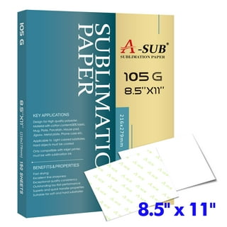 HTVRONT Sublimation Paper 120 Sheets +12 X 20FT Matte Clear HTV Vinyl for  Sublimation