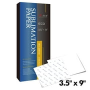A-SUB Sublimation Paper 3.5x9 Inch for DIY Unique Christmas Gifts Compatible with Inkjet Printer which Match Sublimation Ink 100 Sheets