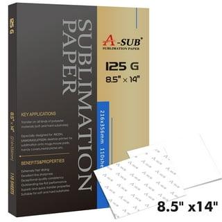 ASUB 100 Sheets 125g Sublimation Paper 11X17'' + Koala 4X100ml