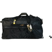 A. Saks Travel/Luggage Case (Rolling Duffel) Travel Essential, Black