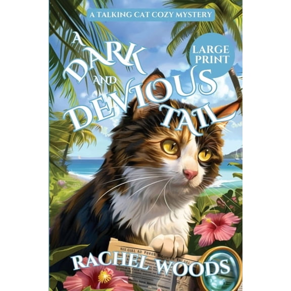 A Sassy Sarcastic Cat Cozy Mystery A Dark and Devious Tail: Large Print Edition, Book 4, (Paperback)