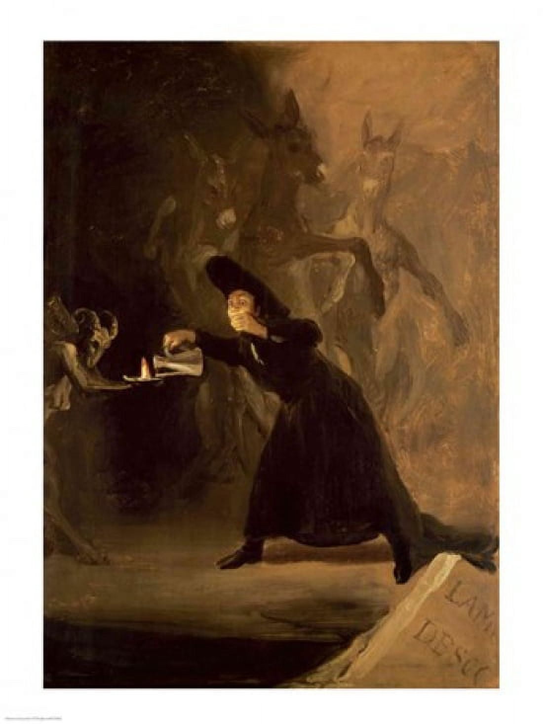 A Scene from El Hechizado por Fuerza Canvas Art - Francisco De Goya (18 x 24)