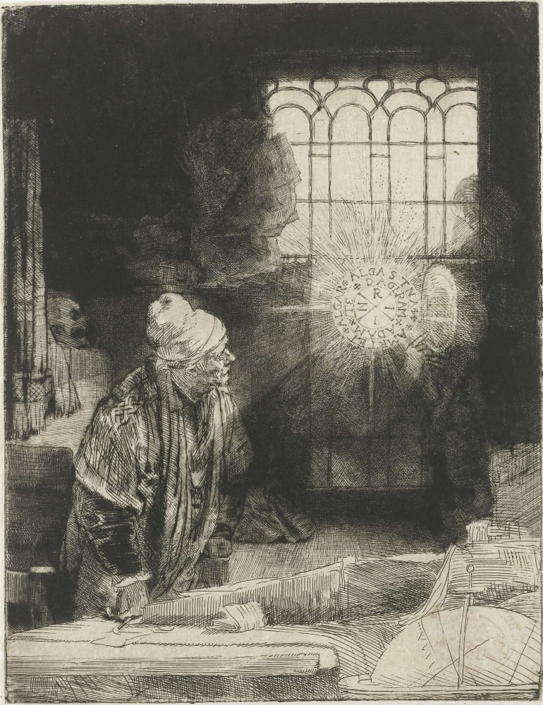 A Scholar In His Study Canvas Art - (18 x 24)