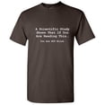 thumbnail image 1 of A Scientific Study Shows If You Are Reading This Tshirt Novelty Humor Graphic Tees Sarcastic Science Lovers Gift For Christmas Vacations Birthday Holiday Funny T Shirt, 1 of 5
