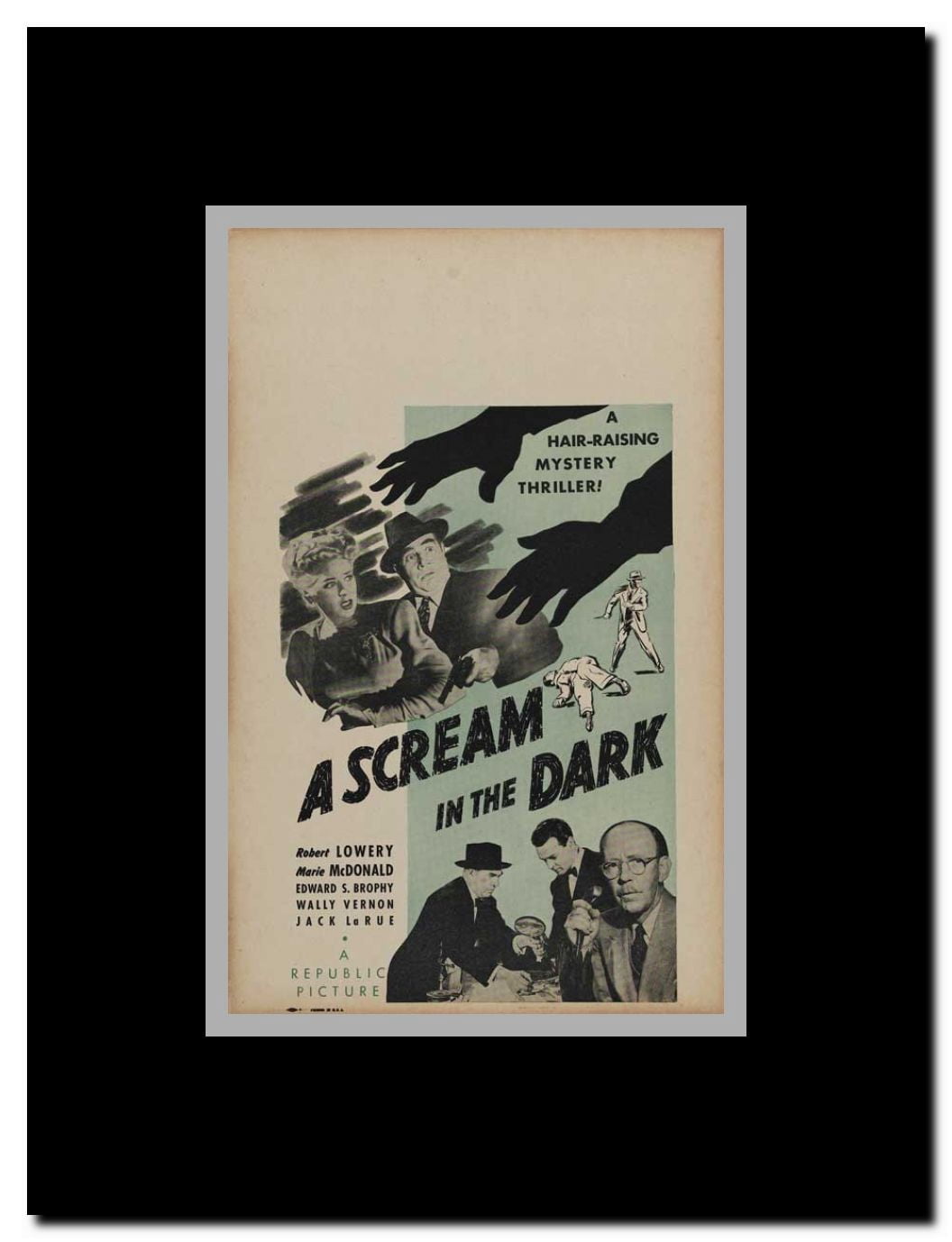 A Scream in the Dark Framed Movie Poster