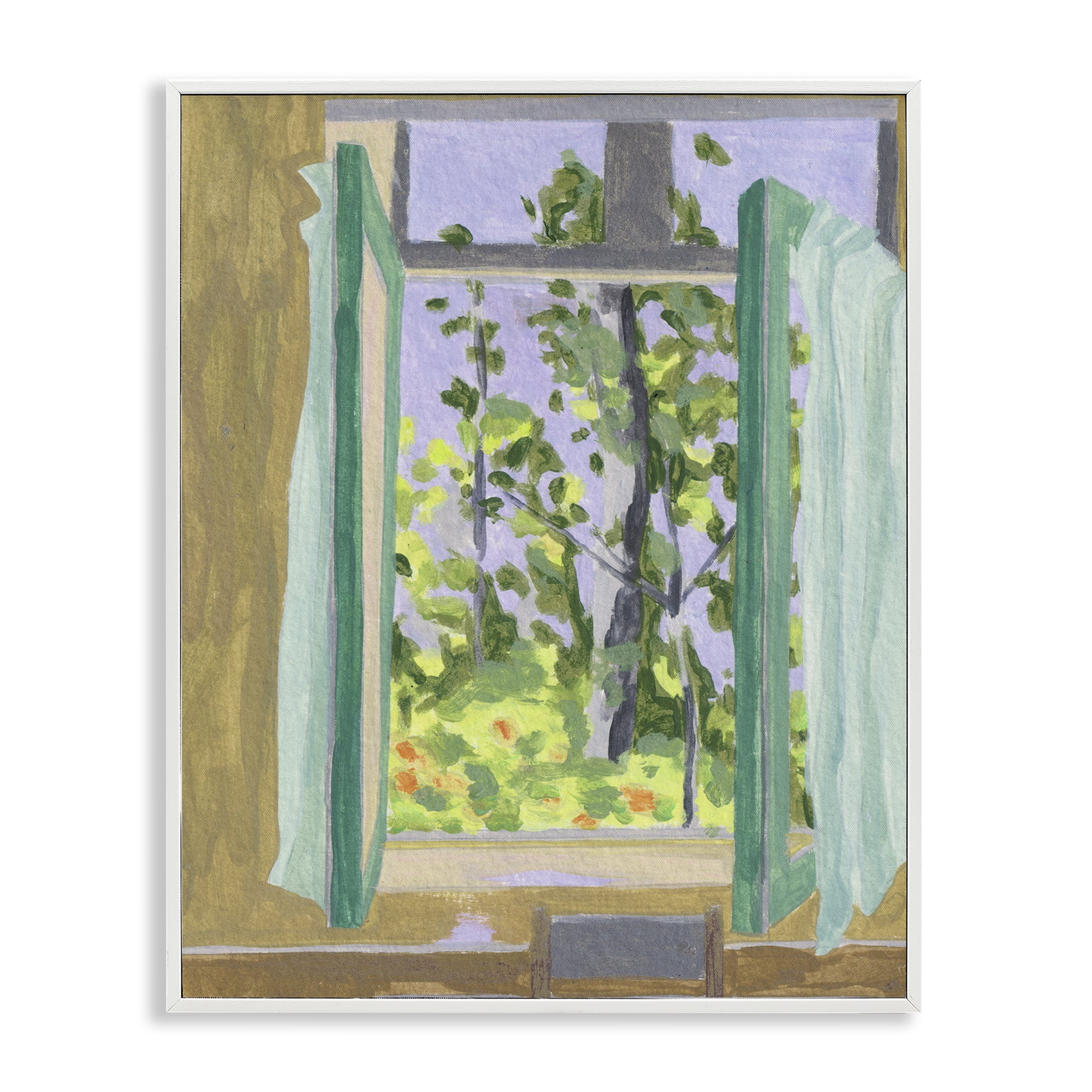 A Seat For Spring White Framed Giclee Art, design by Melissa Wang