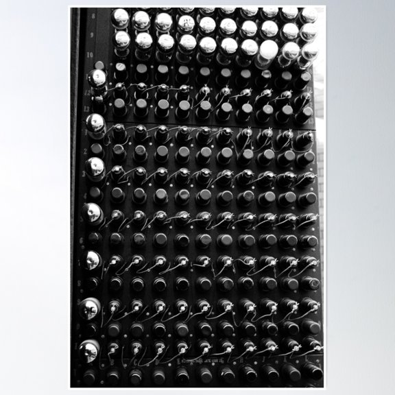 A Section Of The Original Eniac Computer Poster Wall Art, Modern Wall Decor, 24x36 UNFRAMED