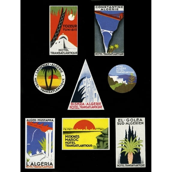 A Selection Of Baggage Labels Poster Print By Mary Evans Picture Librarypeter & Dawn Cope Collection