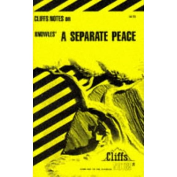 Pre-Owned A Separate Peace (Cliffs Notes) (Paperback) 0822011832 9780822011835