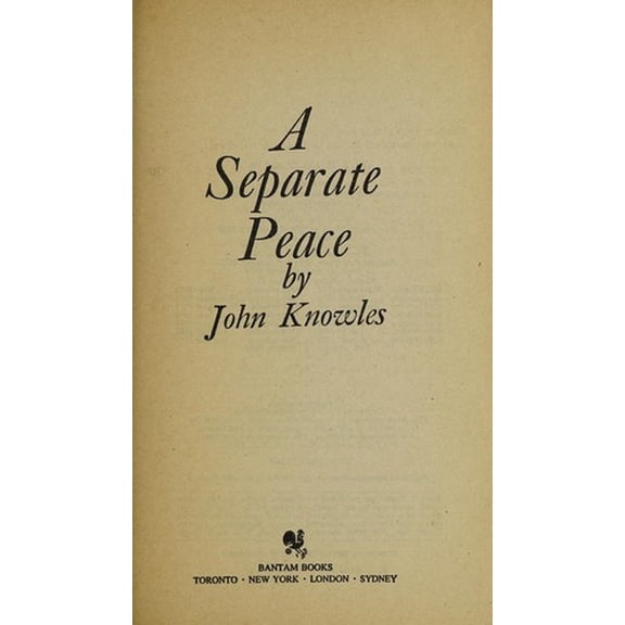 Pre-Owned A Separate Peace (Paperback) 055323224X 9780553232240