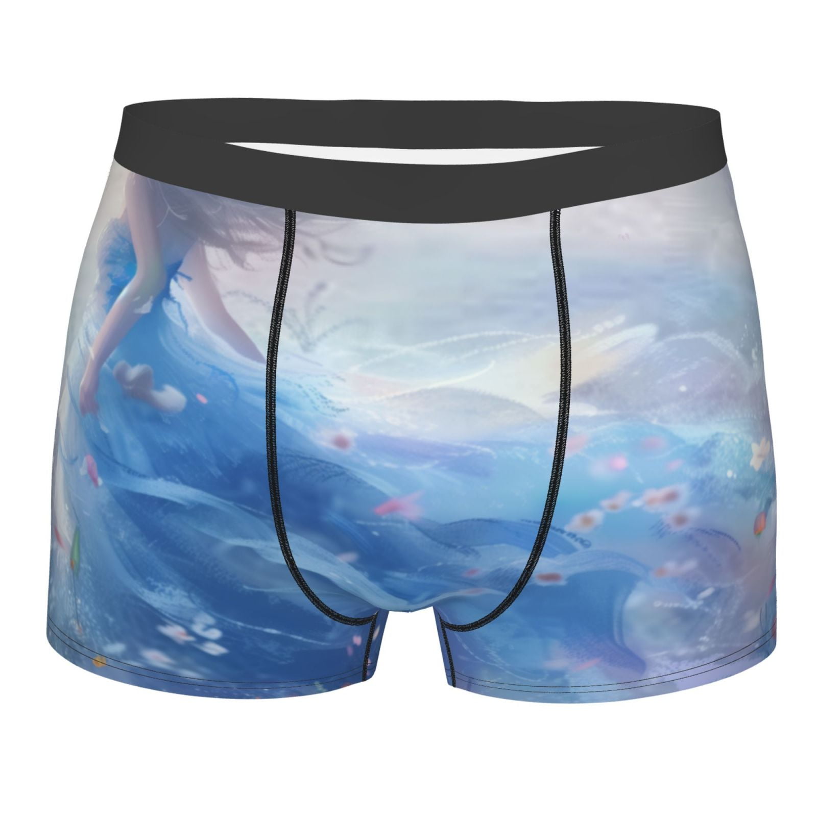 A Serene in a Field of Flowers Printed Men'S Flat Angle Underwear With