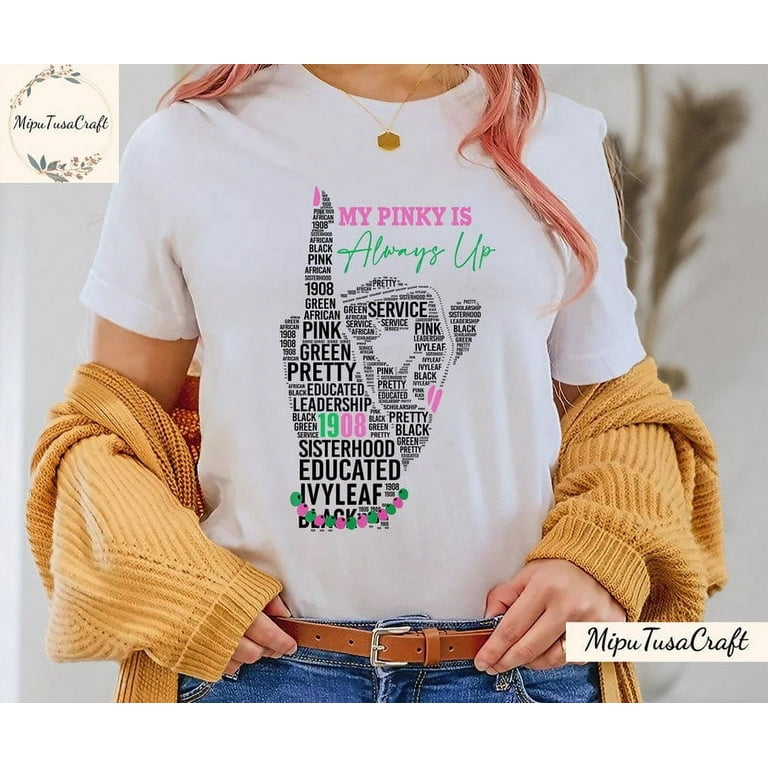 Womens Aka T-Shirt Beautiful Woman, Pink And Green Womens Aka T-Shirt Beautiful Woman, Pink And Green