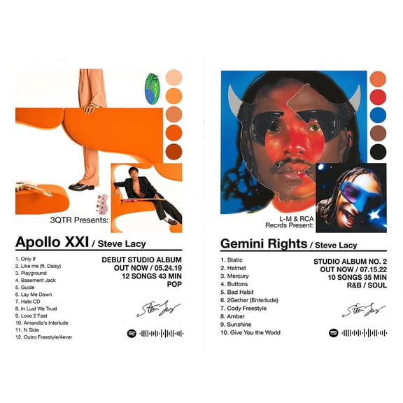 A Set Of 2 Steve Lacy Posters Canvas Poster