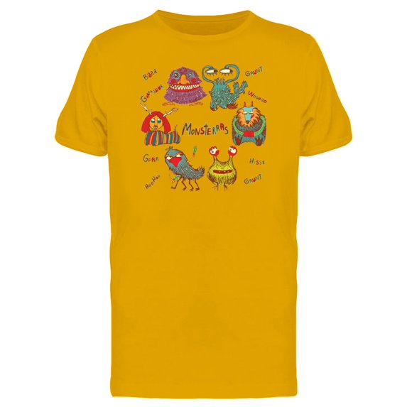 A Set Of Awesome Monsters Tee Men's -Image by Shutterstock