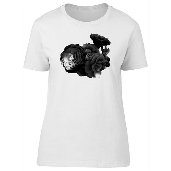 A Set Of Black Flowers Tee Women's -Image by Shutterstock