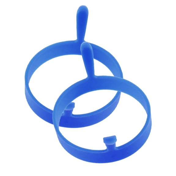 A Set Of Two Silicone Egg Molds Perfect for Frying Eggs And Poaching Eggs Also Suitable for Making Pancakes