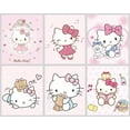 thumbnail image 1 of A Set of 6 Hello Kitty Cartoon Paintings Posters for Kids Bedroom Wall Decorations,Unframed., 1 of 4