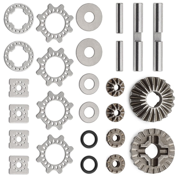 A Set of Differential Gear for 1/7 and 1/8 Truck Model Interior Supplies Front and Rear Gear Replacement Modification