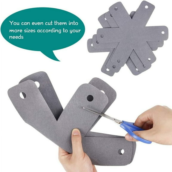 A Set of Pot Pan Protectors, 4 Different Sizes, Larger & Thicker Pan Protector Pads, Pan Pot Separator Pads for Stacking and Protecting Cookware