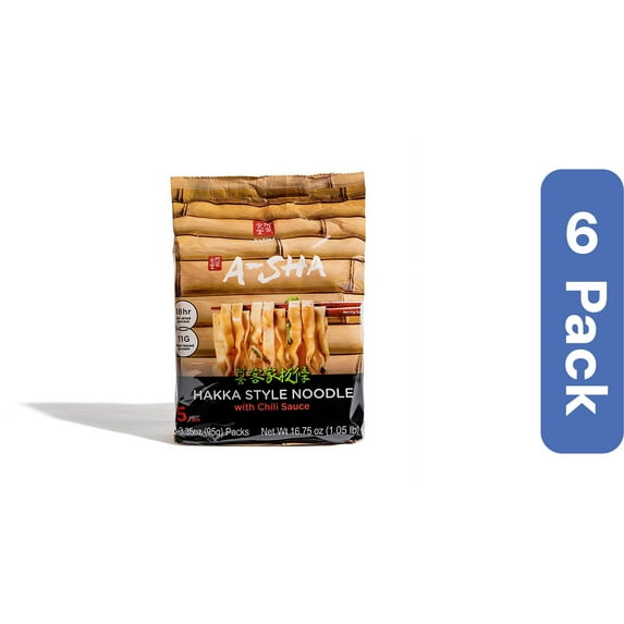 A-Sha Chili Sauce Hakka Noodles 16.75 oz (Pack Of 6)