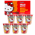 thumbnail image 1 of A-SHA Hello Kitty Instant Ramen Noodle Cup, 6 Pack Vegan Spicy Flavor, Premium Microwaveable Ramen Soup Mix, 1 of 10