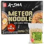 A-Sha Meteor Noodle with Danzai Sauce 3.5 Ounce (Pack of 12)