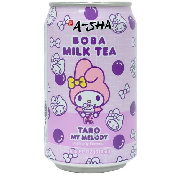 A-Sha My Melody Boba Milk Tea Taro Flavor, 310ml - Pack of A-Sha My Melody Boba Milk Tea Taro Flavor, 310ml - Pack of