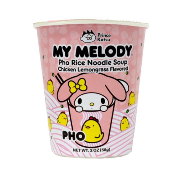 A-Sha My Melody Chicken Lemongrass Flavored Pho Rice Noodle Soup 2 oz