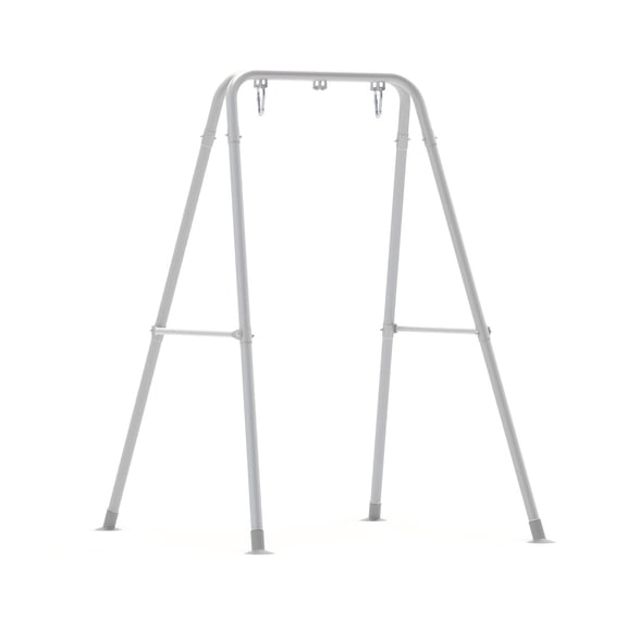 A-Shaped Hammock Chair Stand, Collapsible Swing Frame, Porch Swing Frame, Foldable Heavy-Duty Steel Hammock Stand, Holds up to 300lbs, Indoor and Outdoor Use, Stand Only, Black