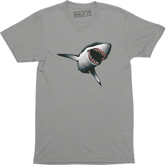 A Shark Attack Fish Scary Wild Sea Monster th Mens Aquatic Animals T-Shirt