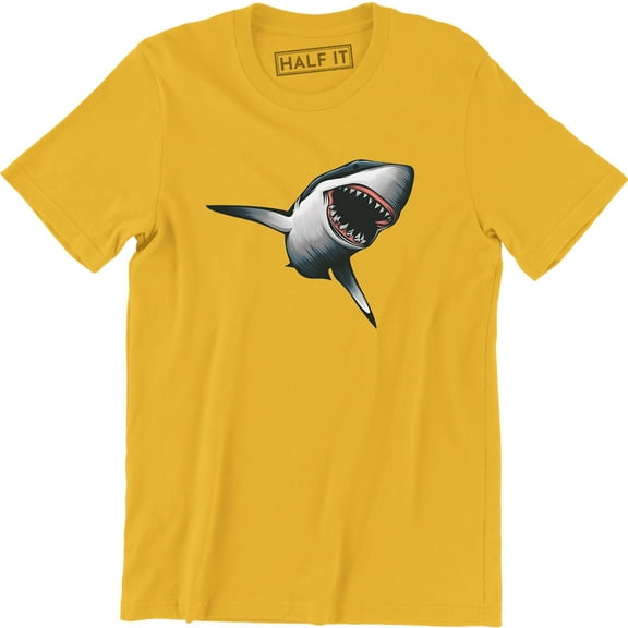 A Shark Attack Fish Scary Wild Sea Monster th Mens Aquatic Animals T-Shirt