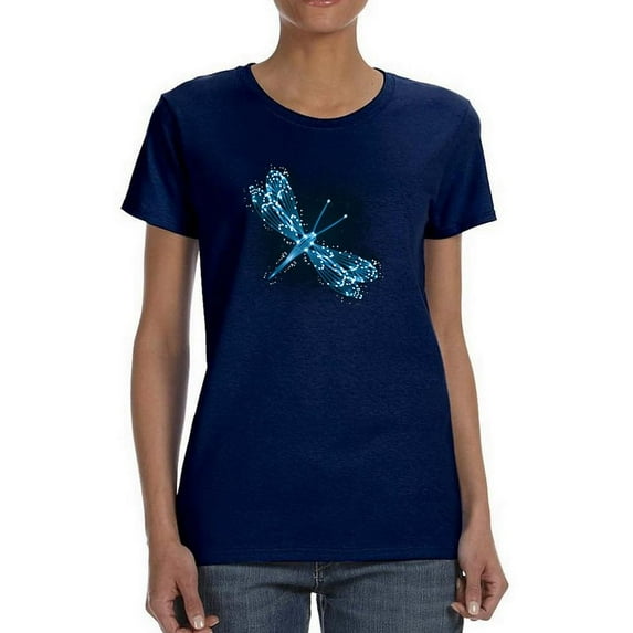 A Shiny Dragonfly Shaped T-Shirt Women -Image by Shutterstock, Female x-Large