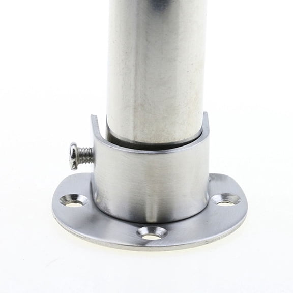 A Shower Curtain Rod Bracket Closet Rod End Supports U Shaped Flange Rod Holder with Screws for Wardrobe Bracket Shower Curtain Rod