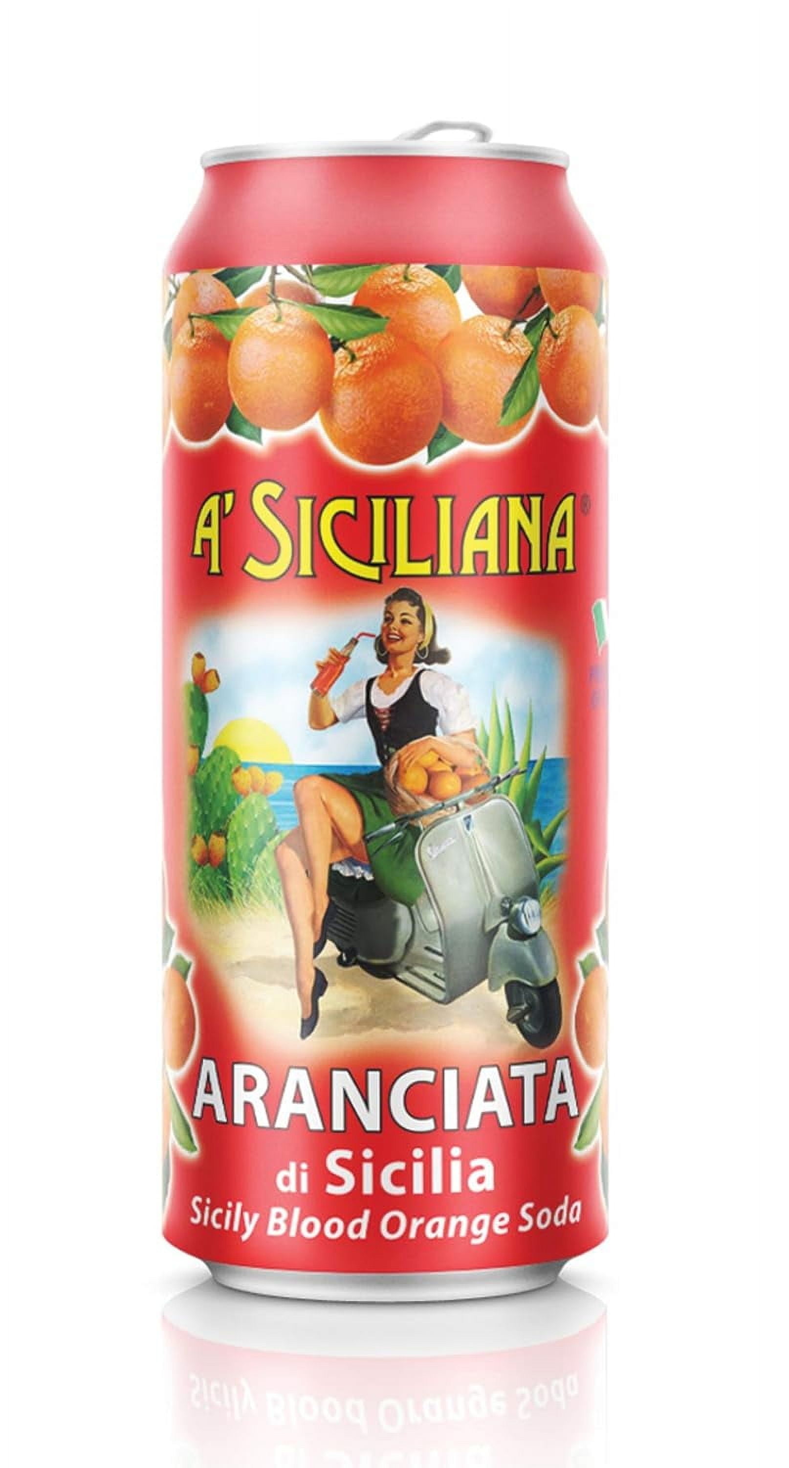 A' Siciliana Sicilian Sparkling Beverage - Blood Orange Soda 24