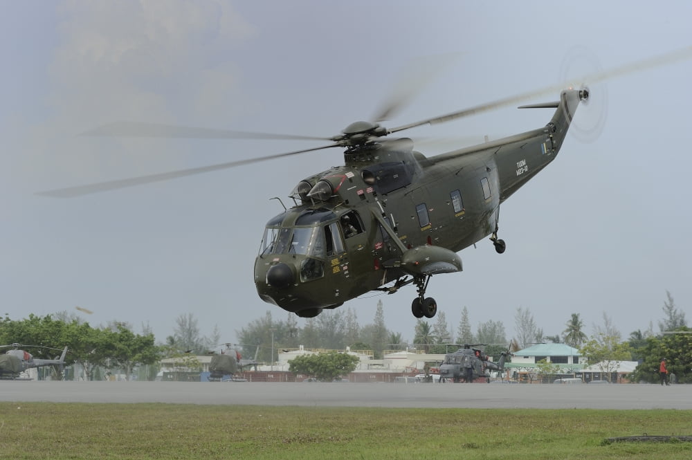 A Sikorsky S-61A4 helicopter of the Royal Malaysian Air Force Canvas Art - Remo GuidiStocktrek Images (18 x 12)
