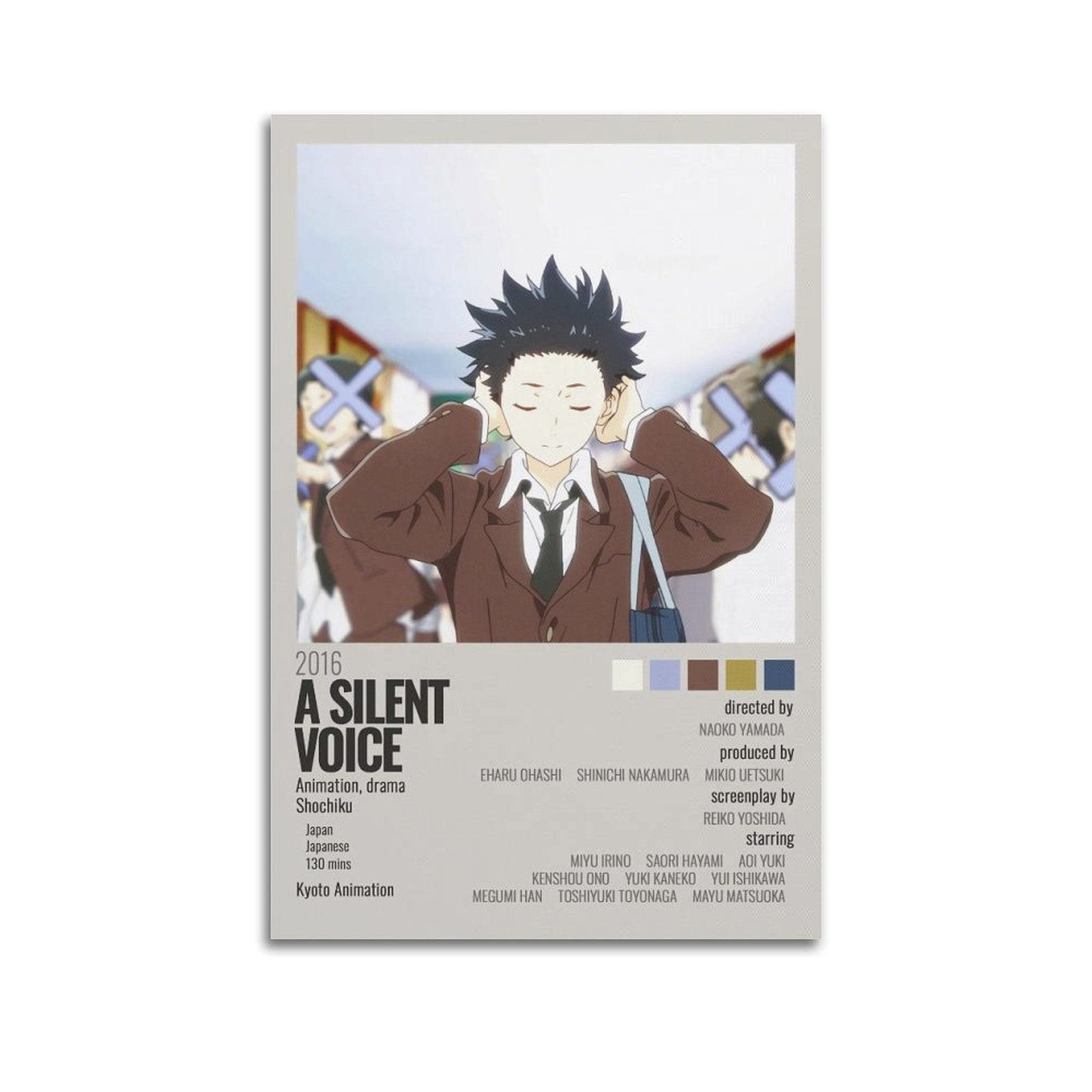 A Silent Voice Poster Wall Art Decor Canvas Posters & Prints Aesthetic