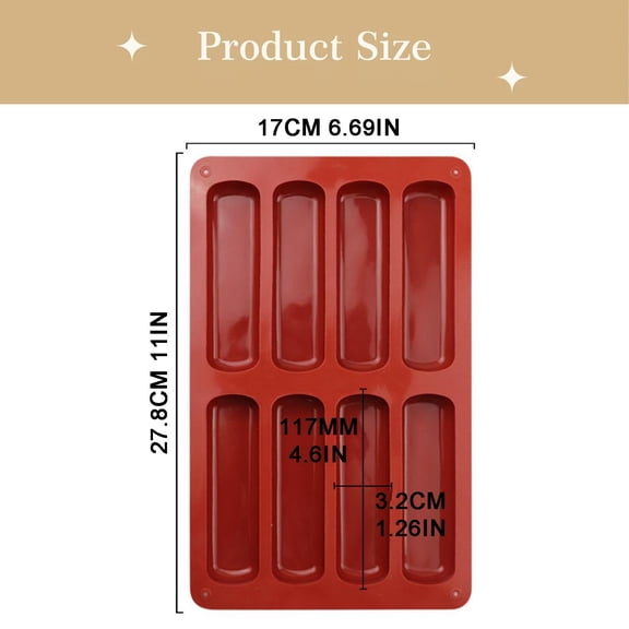 A Silicone Mold Silicone Mould Set for Grain Bars Rectangular Energy Bar Mould 8 Design Non Stick Silicone Mould Suitable for Grain Bars