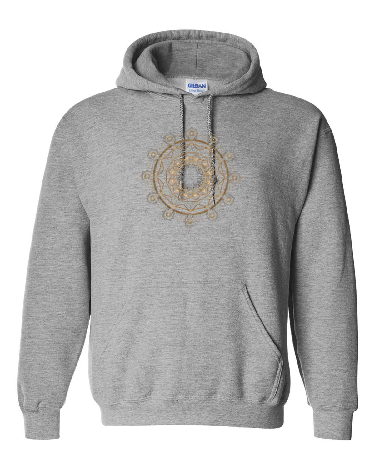 A Simple Clean Sacred Geometry Flower Of Life Design Style Hoodie, for