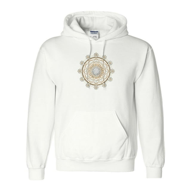 A Simple Clean Sacred Geometry Flower Of Life Design Style Hoodie, for