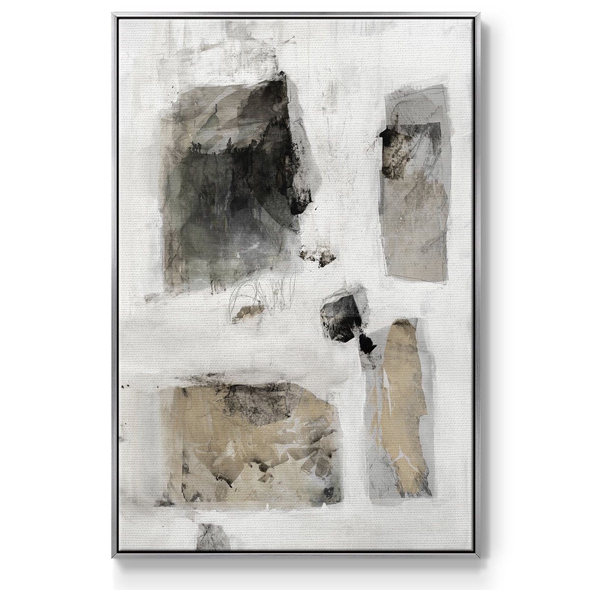 A Simple Love I V30 Framed Premium Gallery Wrapped Canvas - Ready to Hang - 27 x 41 - Silver Floating Frame