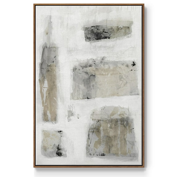 A Simple Love II V30 Framed Premium Gallery Wrapped Canvas - Ready to Hang - 27 x 41 - Walnut Floating Frame