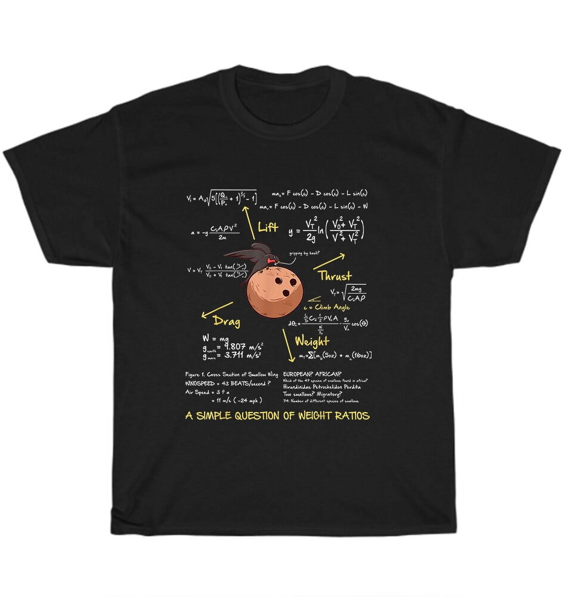 Pet Math Question A Simple Question Of Weight Ratios Funny Math Teacher Teaching T-Shirt ...