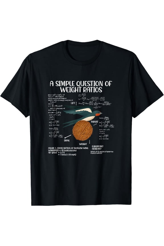 A Simple Question of Weight Ratios Math Teacher Mens T-Shirt